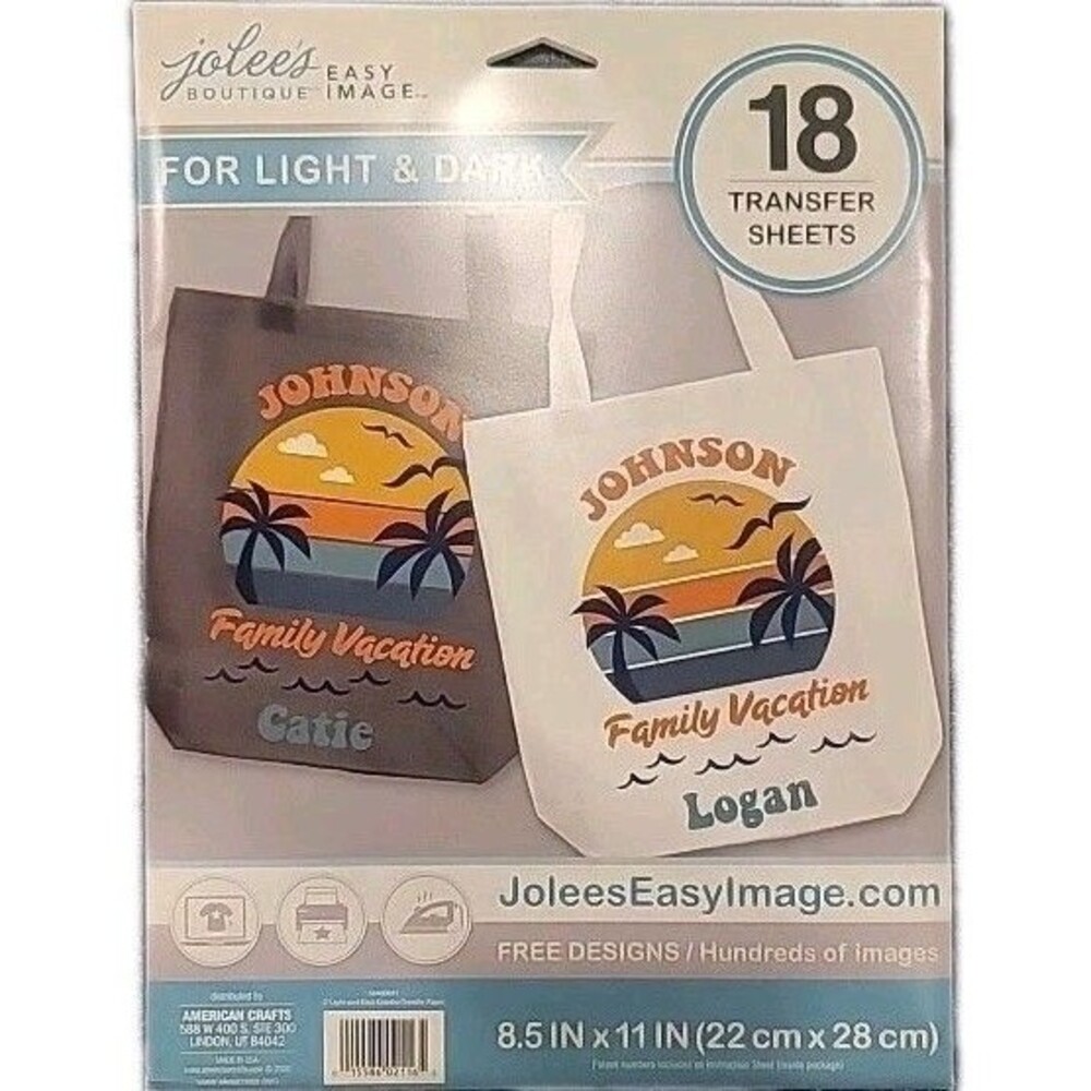 Jolee's Easy Image ~18 Transfer Sheets~ For Light & Dark 8.5" x 11" - #56400041